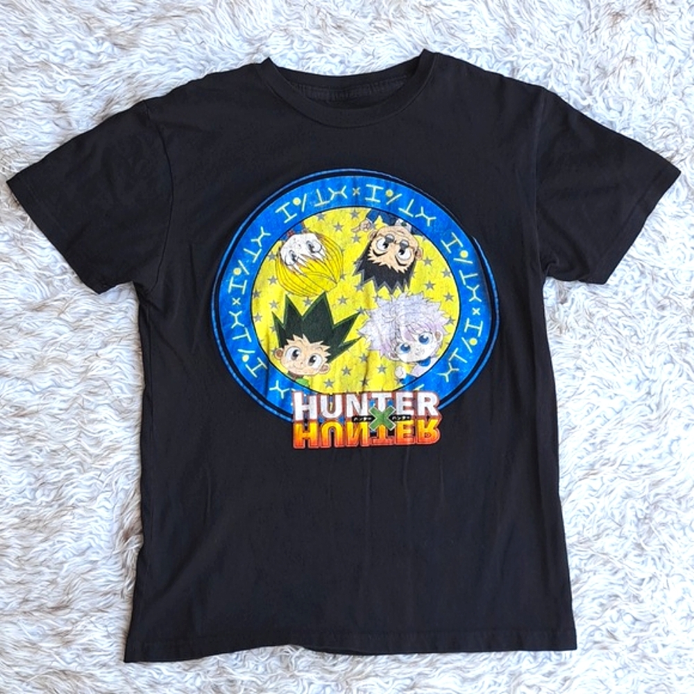 Hot Topic Anime Women's S Small Hunter X Hunter HxH Black T Shirt Chibi Circle